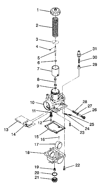 CARBURETOR 4X4 350L W938139 (4924052405040A)