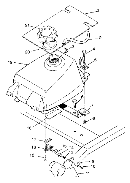 FUEL TANK ASSEMBLY 6X6 350L W938739 (4924062406008A)