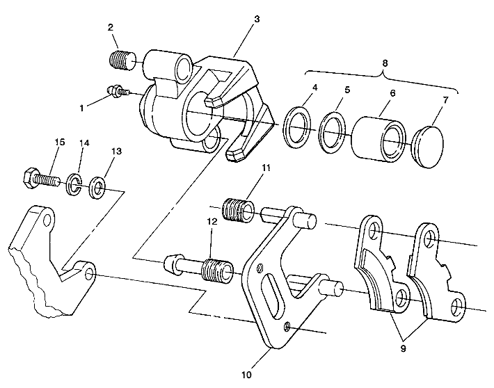 FRONT BRAKE ASSEMBLY 6X6  W938739 (4924062406017A)