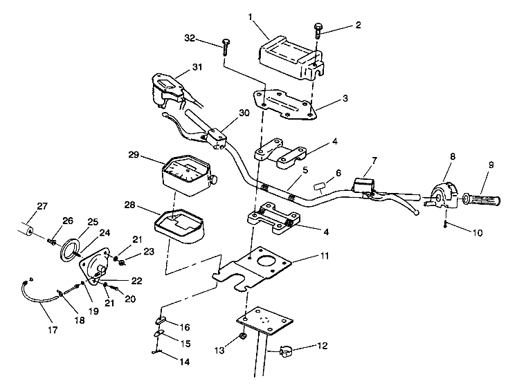 STEERING - HANDLEBAR 6X6 350L W938739 (4924062406018A)