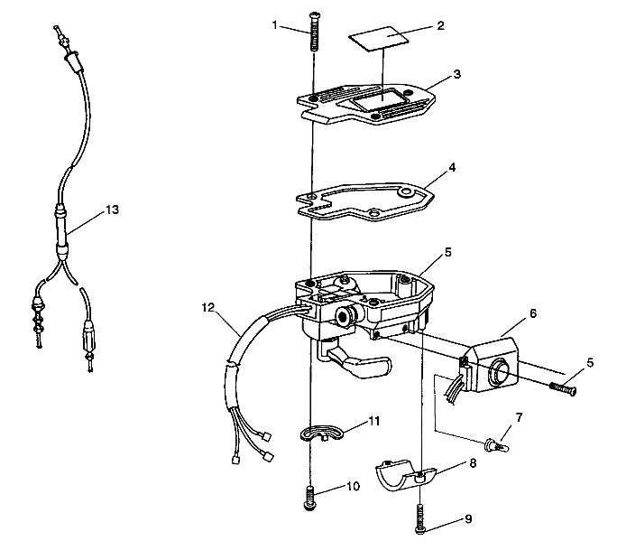 CONTROLS - THROTTLE ASM./CABLE 6X6 350L W938739 (4924062406021A)