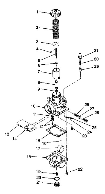 CARBURETOR 6X6 350L W938739 (4924062406047A)