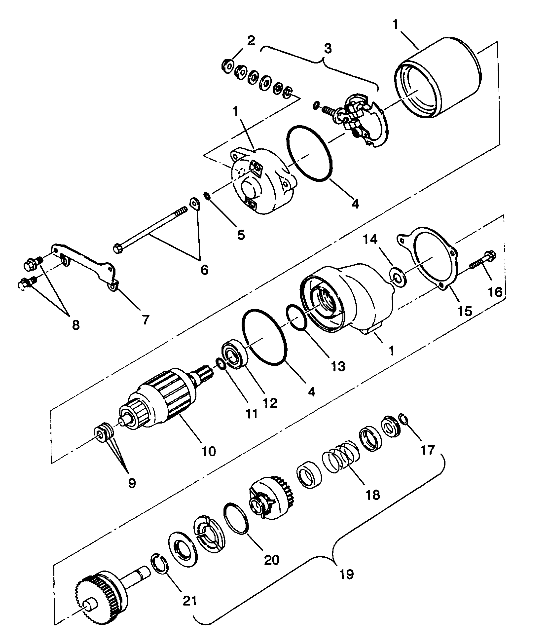 STARTING MOTOR 6X6 350L W938739 (4924062406049A)