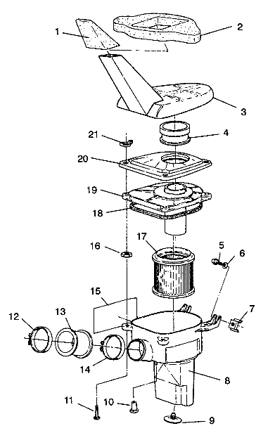 AIR BOX ASSEMBLY Trail Boss W938527 (4924072407009A)