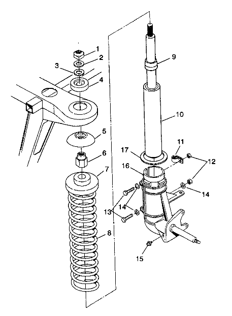 STRUT ASSEMBLY  Trail Boss W938527 (4924072407010A)