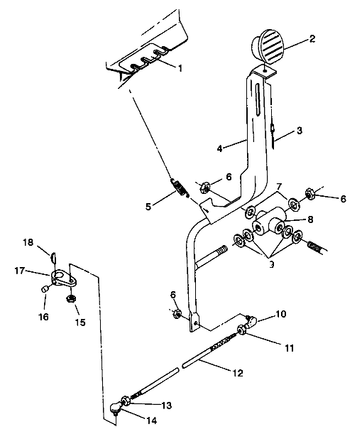 SHIFT LINKAGE ASSEMBLY Trail Boss W938527 (4924072407024A)