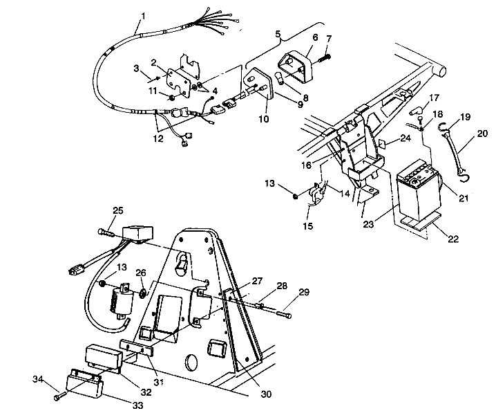 ELECTRICAL/TAILLIGHT ASSEMBLY - W937527 (4924072407026A)