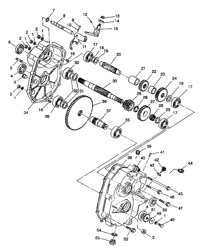 GEARCASE ASSEMBLY Trail Boss W938527 (4924072407027A)