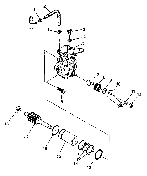 OIL PUMP ASSEMBLY Trail Boss W938527 (4924072407034A)