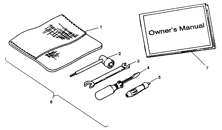 TOOL KIT ASSEMBLY Trail Boss W938527 (4924072407036A)