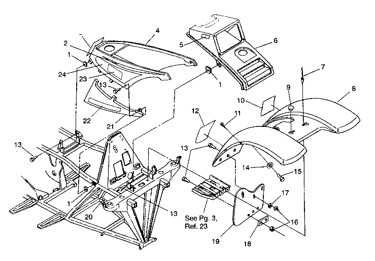 FRONT CAB ASSEMBLY Trail Blazer  W937221 (4924082408001A)