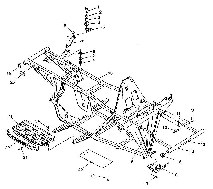 FRAME ASSEMBLY Trail Blazer W937221 (4924082408003A)