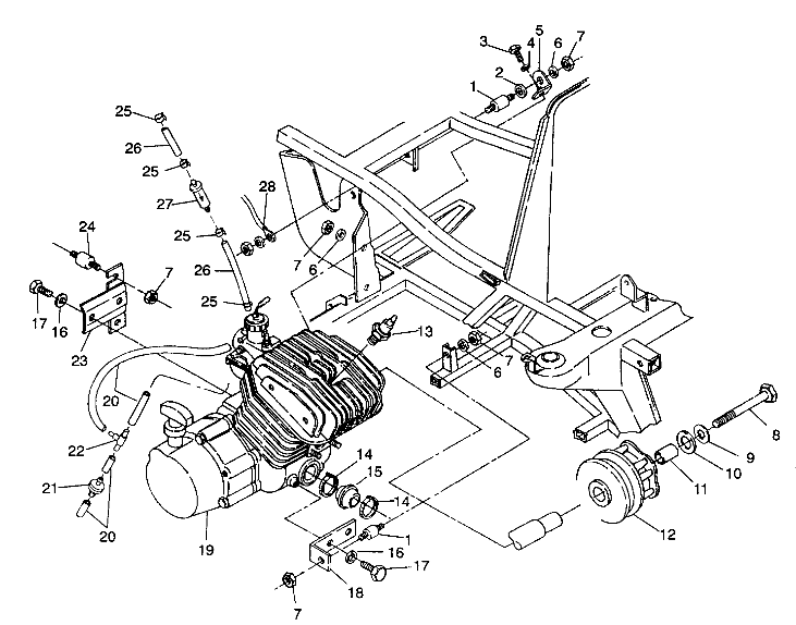 ENGINE MOUNTING Trail Blazer W937221 (4924082408004A)