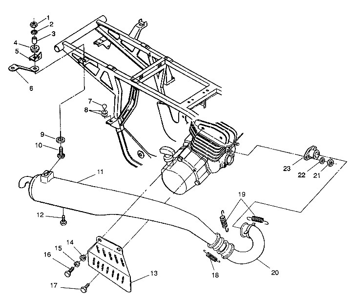 EXHAUST ASSEMBLY Trail Blazer W937221 (4924082408005A)