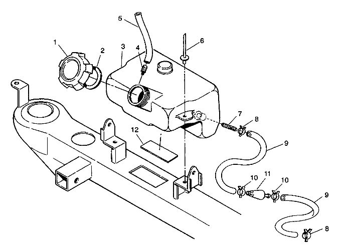 OIL TANK ASSEMBLY Trail Blazer W937221 (4924082408007A)