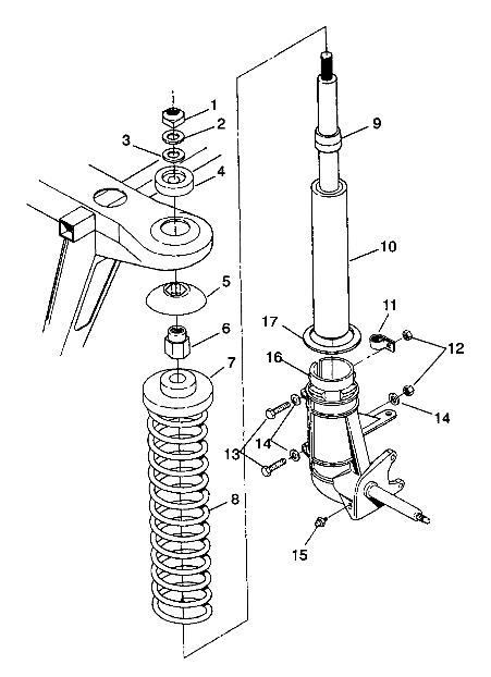 STRUT ASSEMBLY Trail Blazer W937221 (4924082408010A)