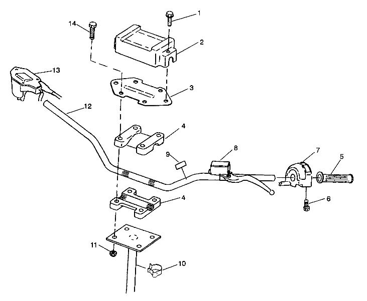 STEERING - HANDLEBAR Trail Blazer W937221 (4924082408013A)