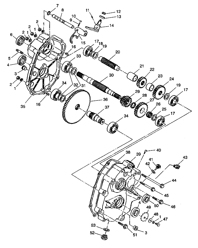 GEARCASE ASSEMBLY Trail Blazer W937221 (4924082408027A)