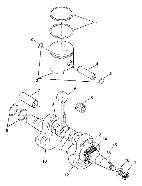 CRANKSHAFT and PISTON - W937527 (4924082408030A)