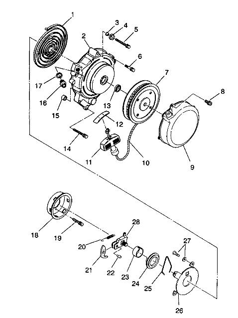 RECOIL STARTER Trail Blazer W937221 (4924082408032A)