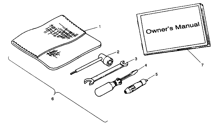 TOOL KIT ASSEMBLY Trail Blazer W937221 (4924082408035A)