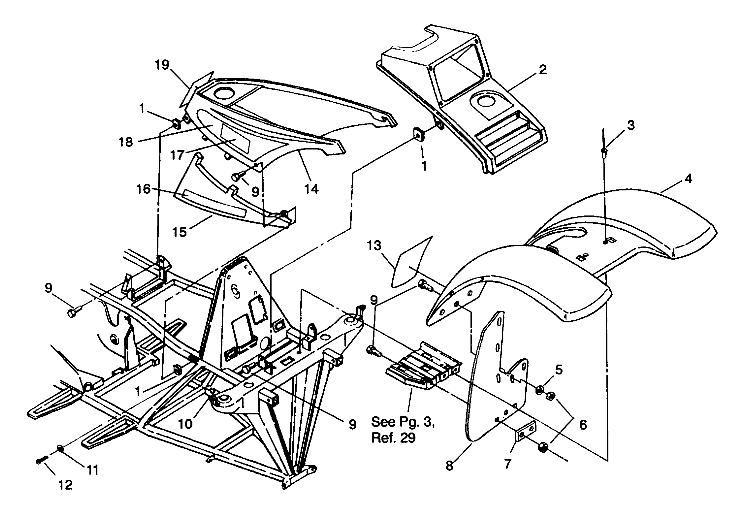 FRONT CAB ASSEMBLY 6X6 250 W938727 (4924092409001A)