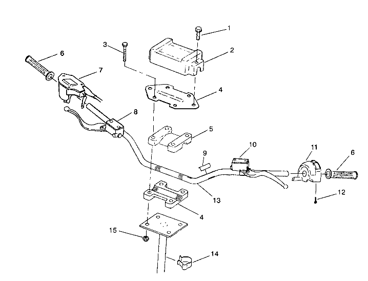 STEERING - HANDLEBAR 6X6 250 W938727 (4924092409018A)