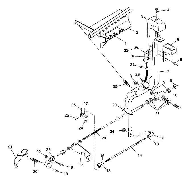 SHIFT LINKAGE ASSEMBLY 6X6 250 W938727 (4924092409038A)