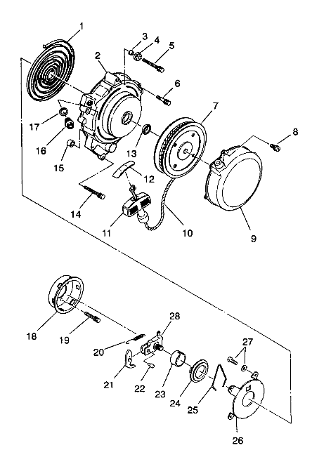 RECOIL STARTER 6X6 250 W938727 (4924092409046A)