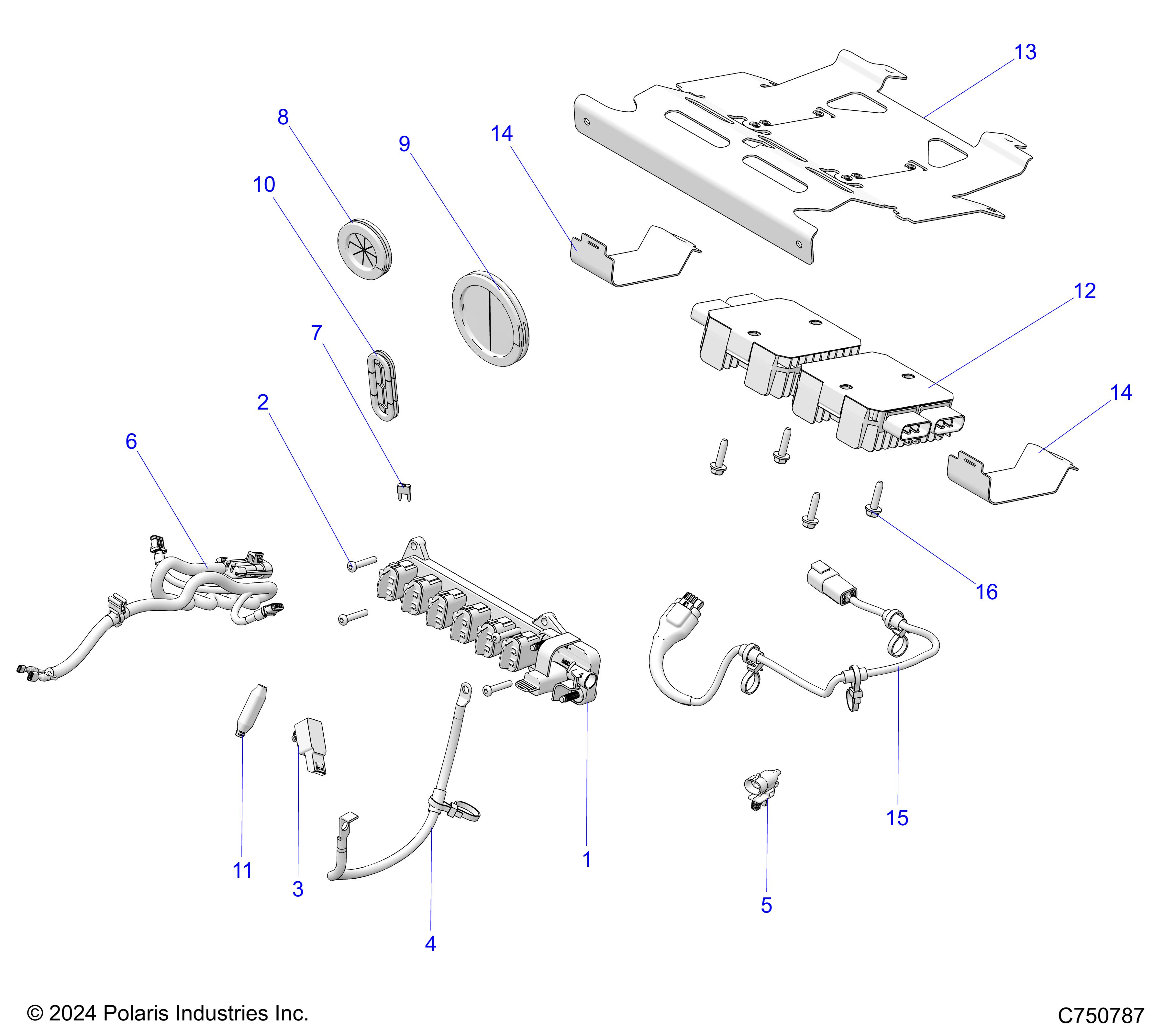 ELECTRICAL, WIRE HARNESS, PERIPHERAL - Z25X4E92A4/B4 (C750787)