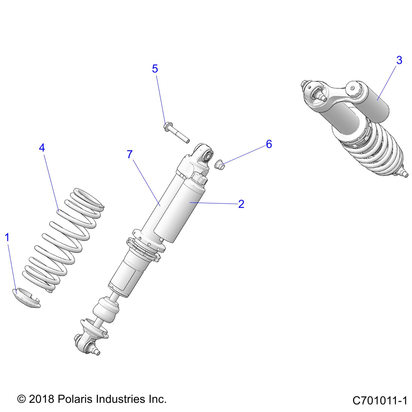 SUSPENSION, FRONT SHOCK MOUNTING - Z20ASA87B2/E87BH/BW/LW (C701011-1)