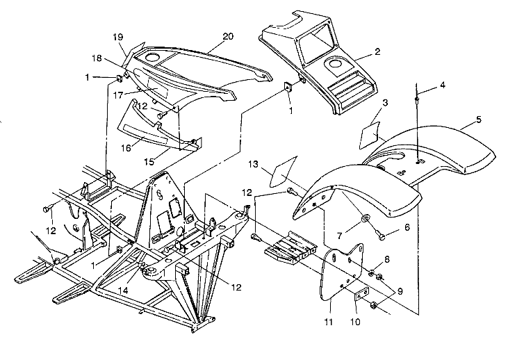 FRONT CAB ASSEMBLY 4X4 350L S938139 (4924342434001A)