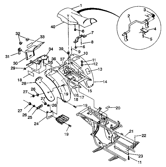 REAR CAB ASSEMBLY 4X4 350L S938139 (4924342434002A)