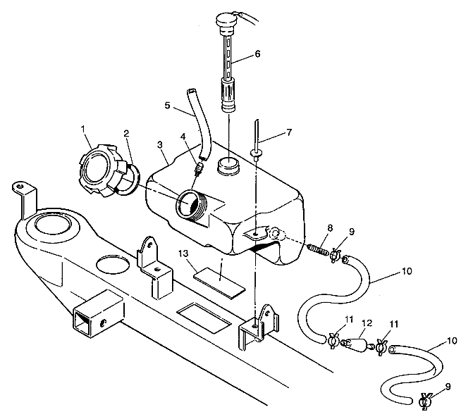 OIL TANK ASSEMBLY 4X4 350L S938139 (4924342434008A)