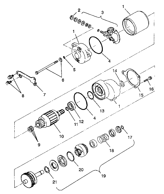 STARTING MOTOR 4X4 350L S938139 (4924342434042A)