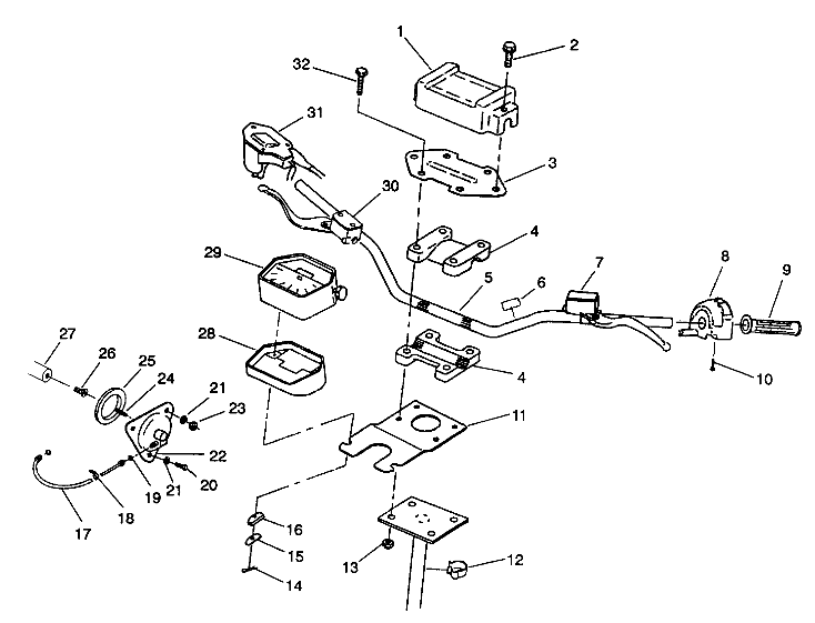 STEERING-HANDLEBAR 6X6 350L S938739 (4924362436018A)