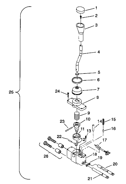 SHIFT LINKAGE ASSEMBLY 6X6 350L S938739 (4924362436038A)