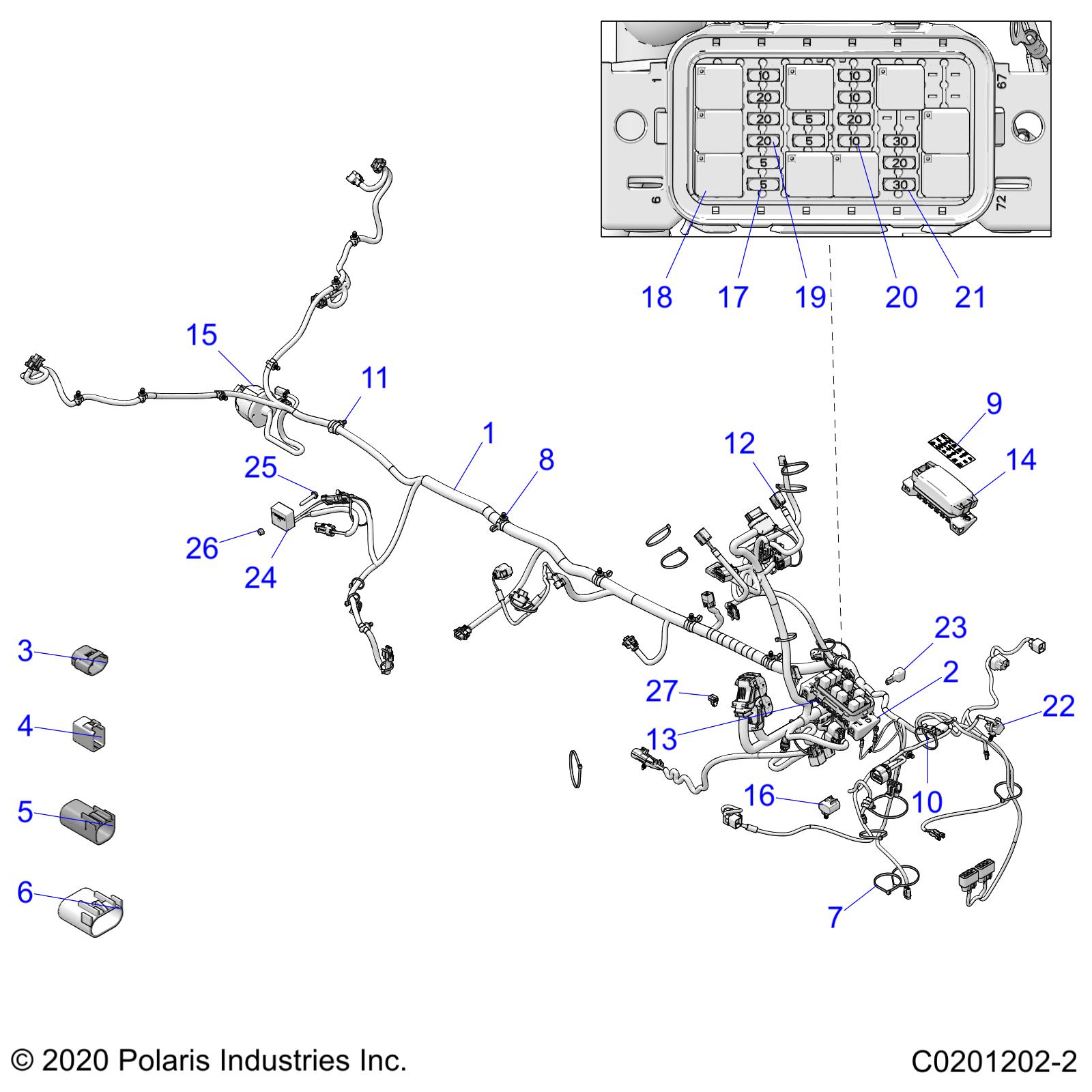 ELECTRICAL, HARNESS - A21SWE57F1/S57C1/C2 (C0201202-2)