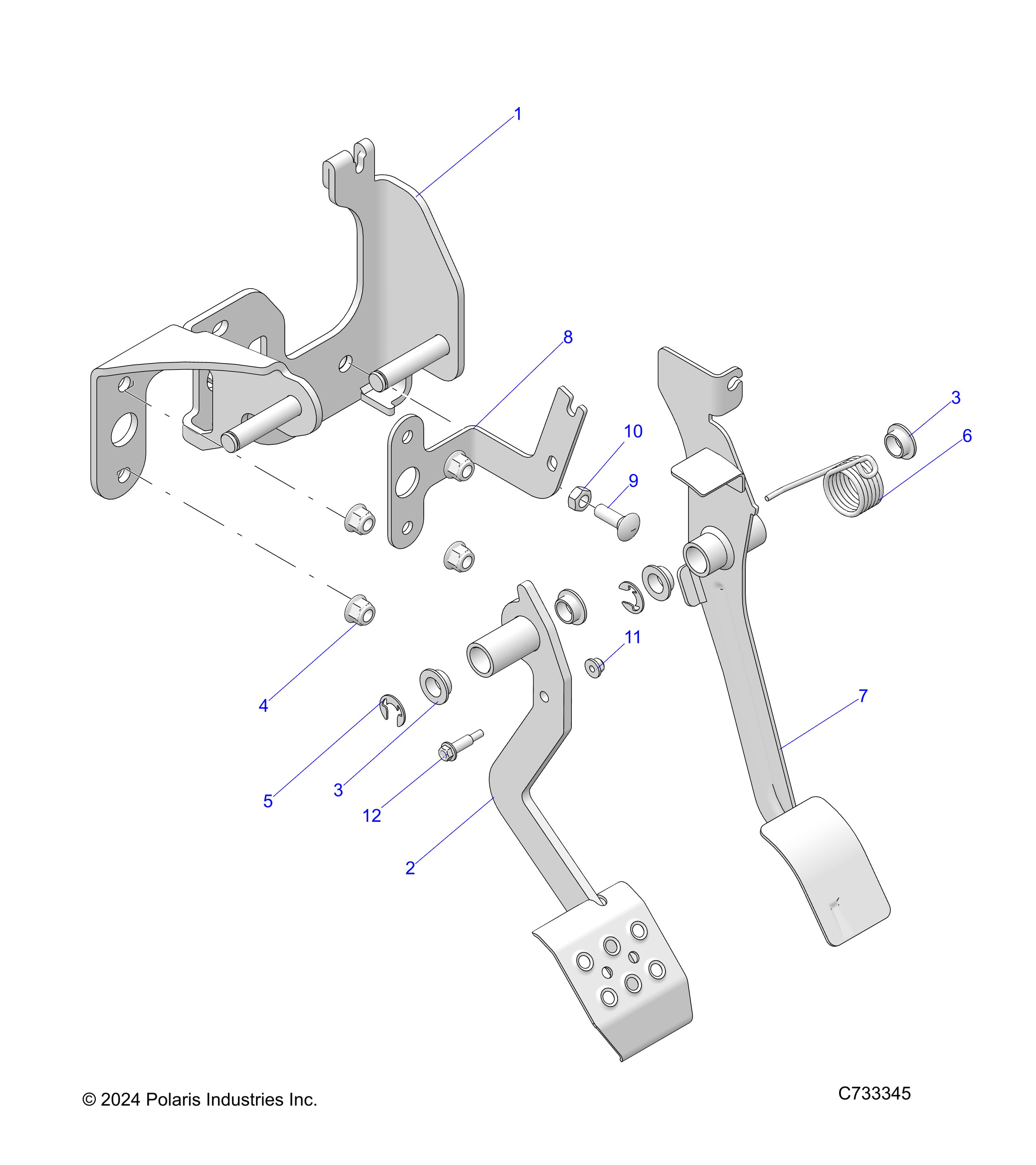 BRAKES, PEDAL - R25RRED4JA (C7333345)