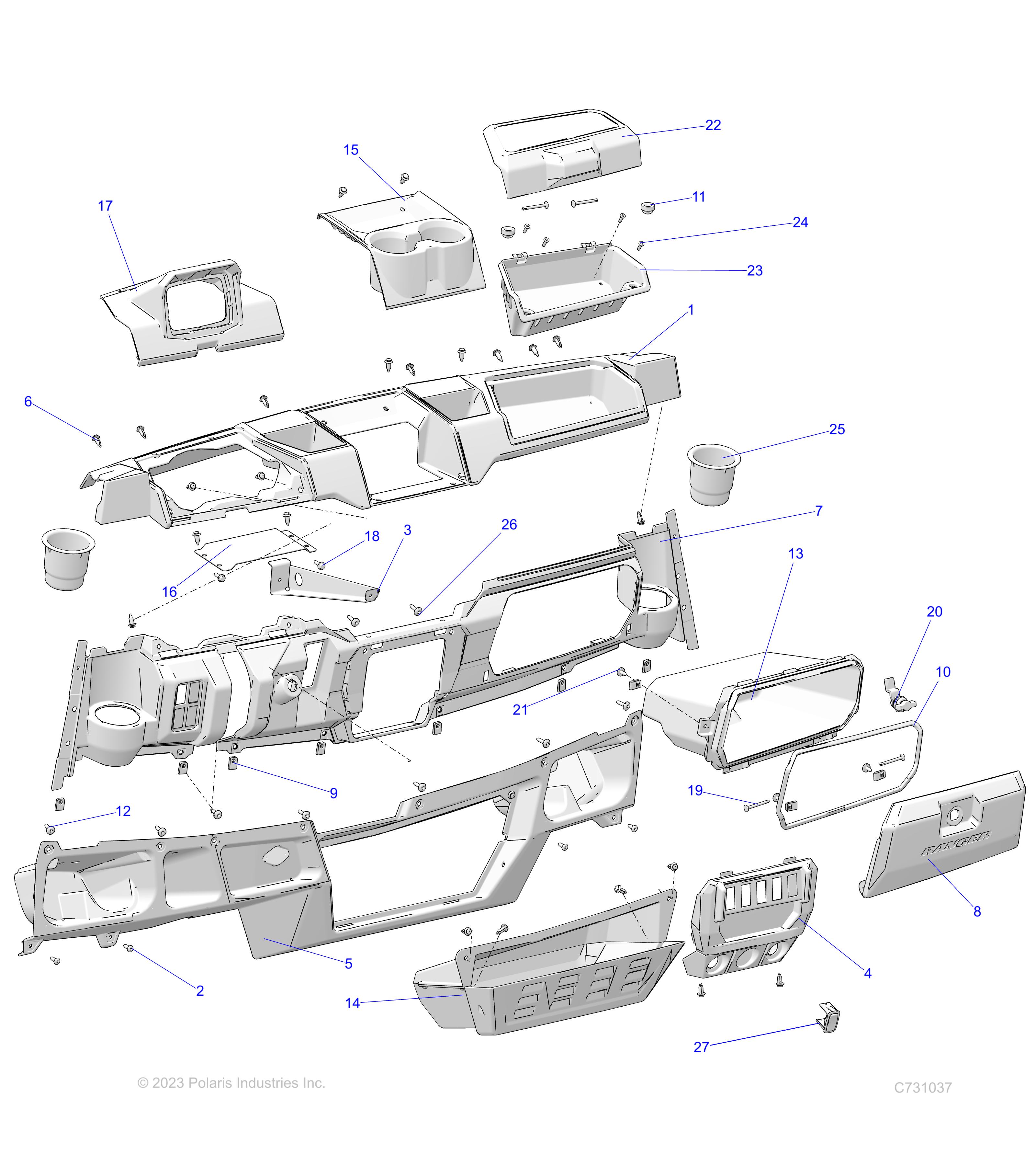 BODY, DASH - R22RRED4JA (C700397)