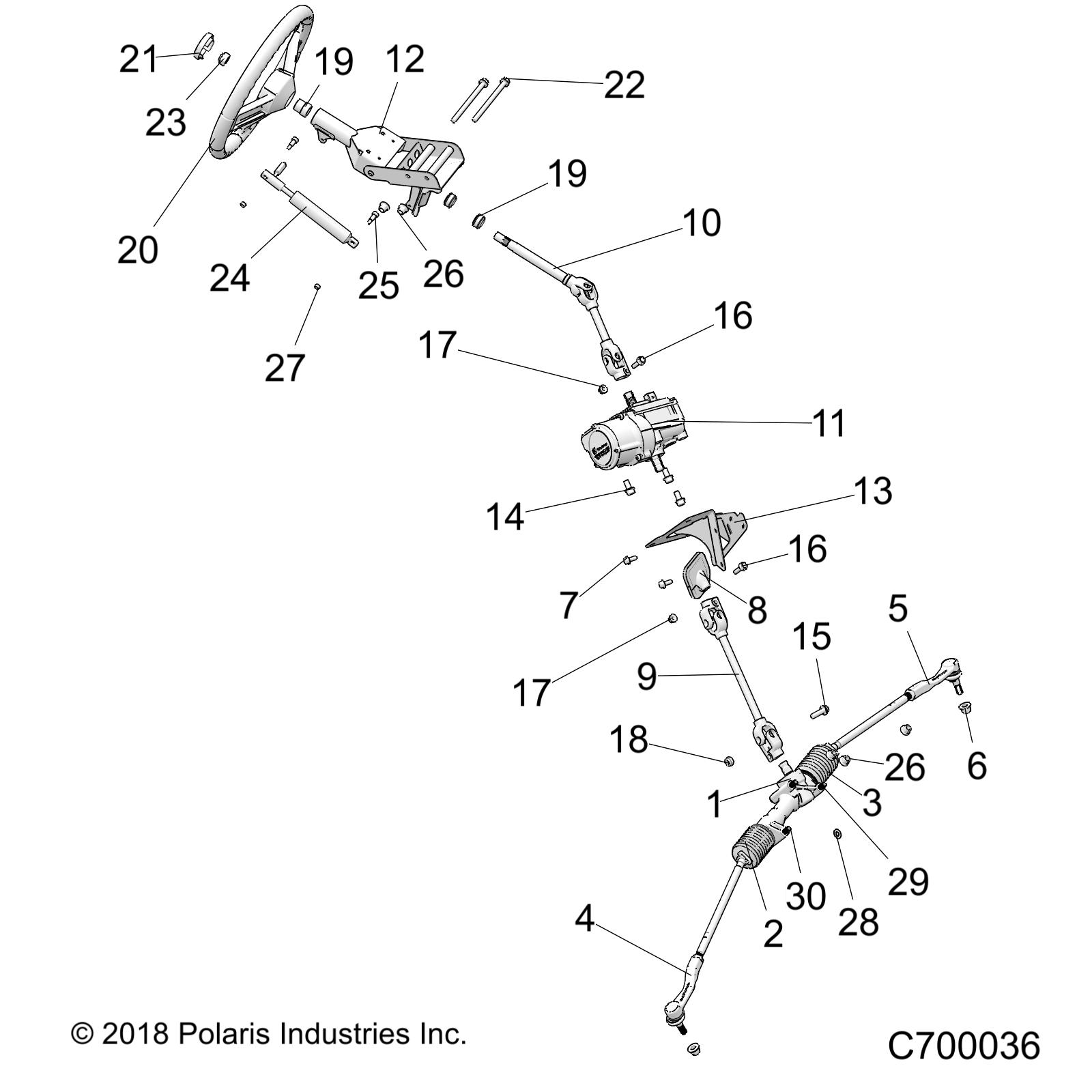 STEERING, STEERING ASM. - R21RRE99JA (C700036)