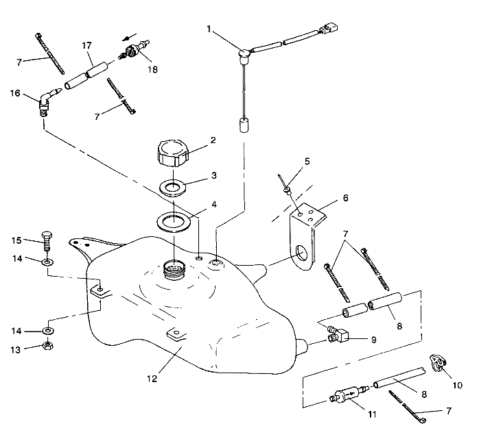 OIL TANK SL 650 / B934058 (4924732473008A)