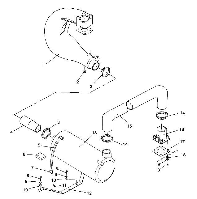 EXHAUST SYSTEM SL 650 / B934058 (4924732473014A)