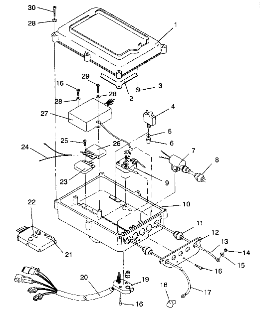 ELECTRICAL BOX SL 650 / B934058 (4924732473020A)