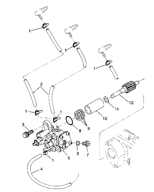 OIL PUMP ASSEMBLY SL 650 / B934058 (4924732473024A)