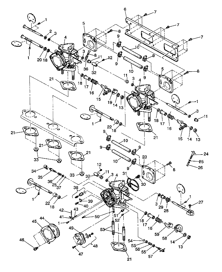 CARBURETOR ASSEMBLY SL 650 / B934058 (4924732473025A)