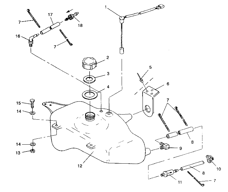 OIL TANK SL 750 / B934070 (4924752475008A)