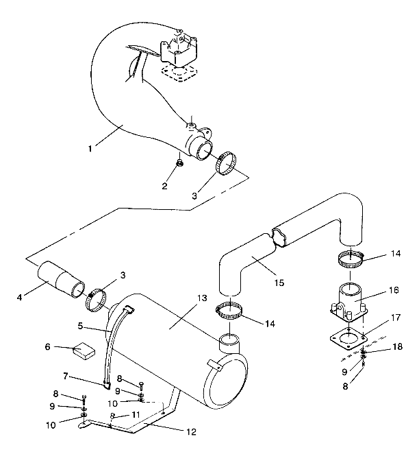 EXHAUST SYSTEM SL 750 / B934070 (4924752475015A)