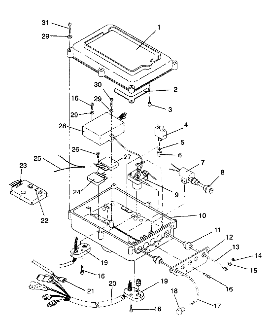 ELECTRICAL BOX SL 750 / B934070 (4924752475021A)