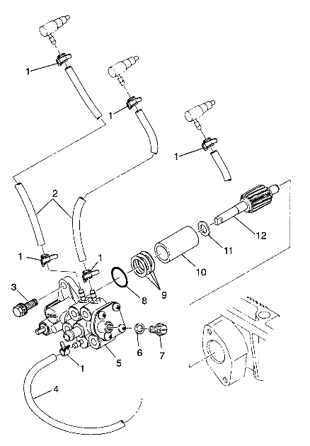 OIL PUMP ASSEMBLY SL 750 / B934070 (4924752475025A)